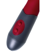 Нереалистичный вибратор, силикон, бордовый, 19,8 см Краснодар