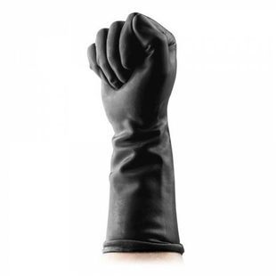 Латексные черные перчатки для фистинга «Черный властелин» Краснодар
