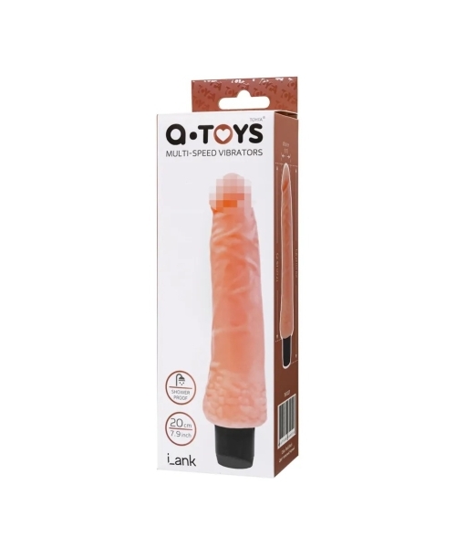 Реалистичный вибратор A-Toys by TOYFA Lank, TPE, телесный, 20 см Краснодар